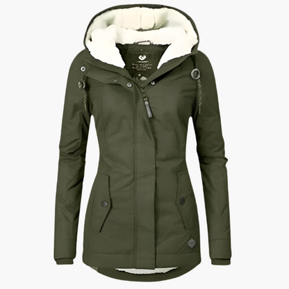 Women's Waterproof Hooded Winter Parka – Long Sleeve, Cozy Lined, All-Weather Outdoor Jacket