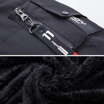 Men's Hooded Parka Winter Coat with Faux Fur Trim - Stylish Warm Jacket for Cold Weather