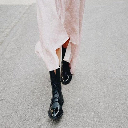 Women's Classic Combat-Inspired Lace-Up Ankle Boots for Everyday Style