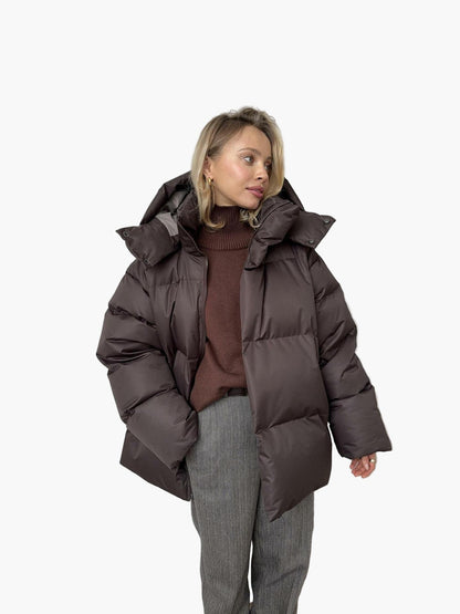 Women's Winter Puffer Jacket - Stylish Warm Quilted Outerwear for Cold Weather