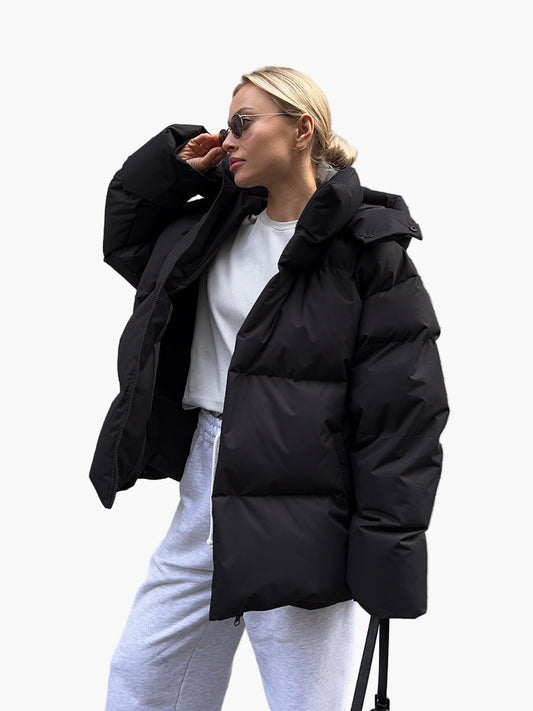 Women's Winter Puffer Jacket - Stylish Warm Quilted Outerwear for Cold Weather