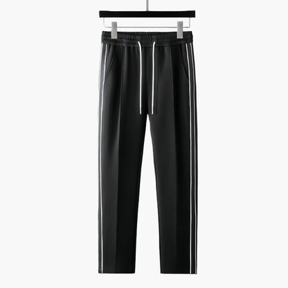 Men's Athletic Track Suit Set with Modern Sporty Stripes - Casual and Activewear