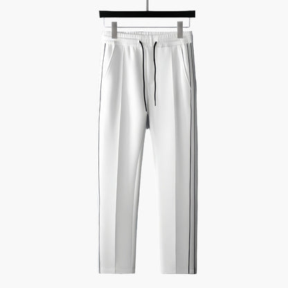 Men's Athletic Track Suit Set with Modern Sporty Stripes - Casual and Activewear