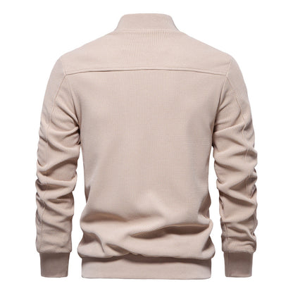 Men's Casual Bomber Jacket Lightweight Streetwear Outerwear