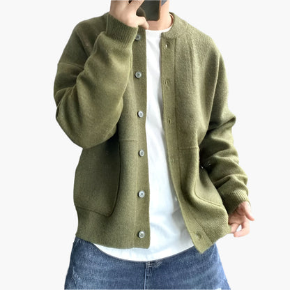 Men's Classic Button Cardigan for Casual and Smart Outfits