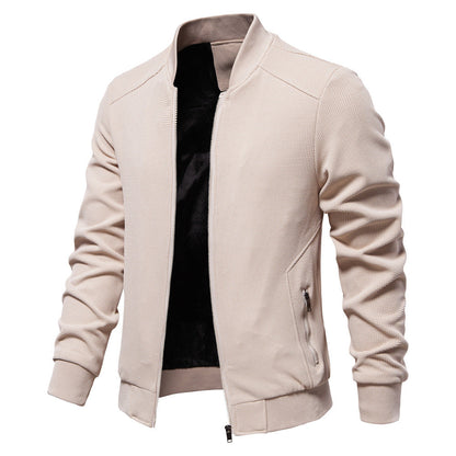 Men's Casual Bomber Jacket Lightweight Streetwear Outerwear