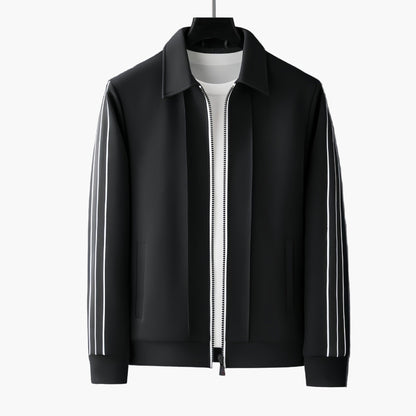 Men's Athletic Track Suit Set with Modern Sporty Stripes - Casual and Activewear