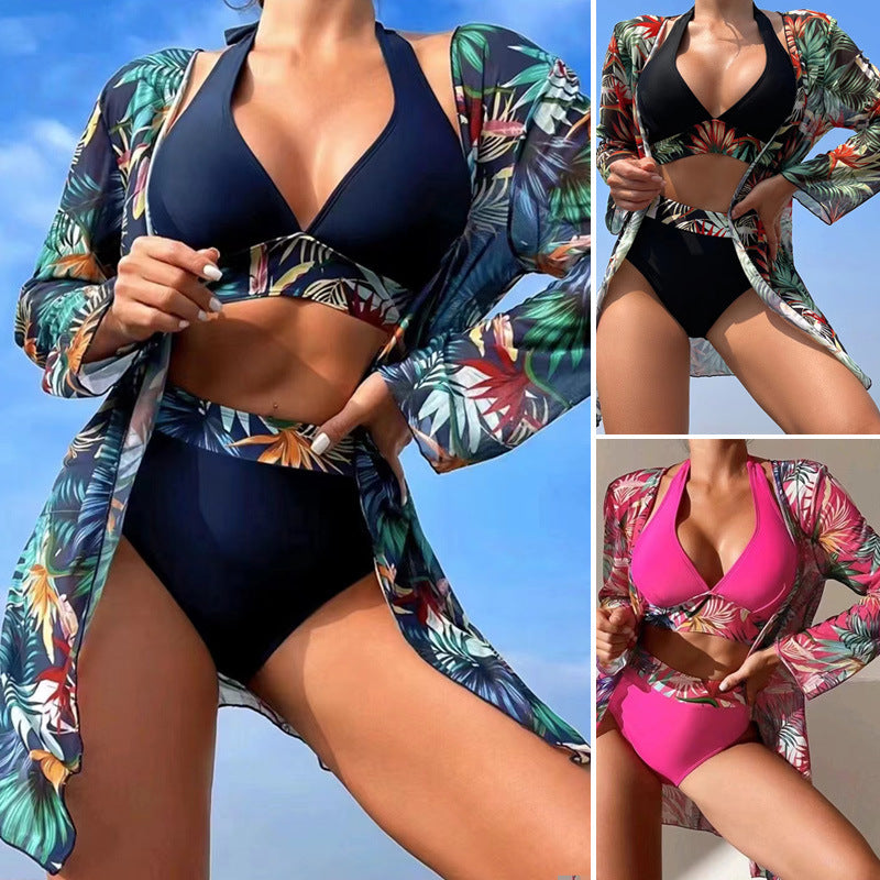 Marion – Three-Piece Printed Swimsuit