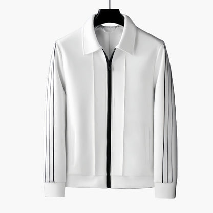 Men's Athletic Track Suit Set with Modern Sporty Stripes - Casual and Activewear