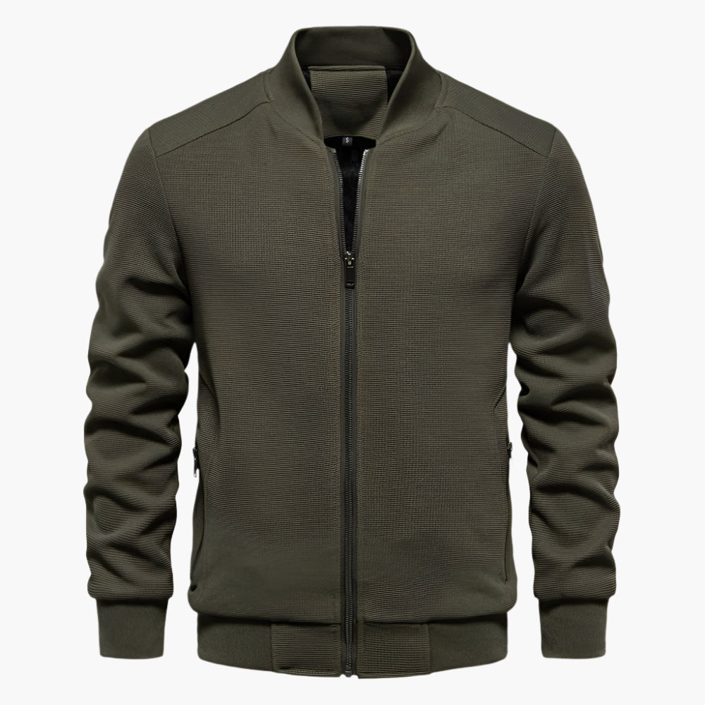 Men's Casual Bomber Jacket Lightweight Streetwear Outerwear