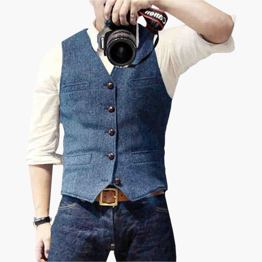 Men's Modern Slim Fit Vest for Effortless Style – Versatile Business & Casual Wear
