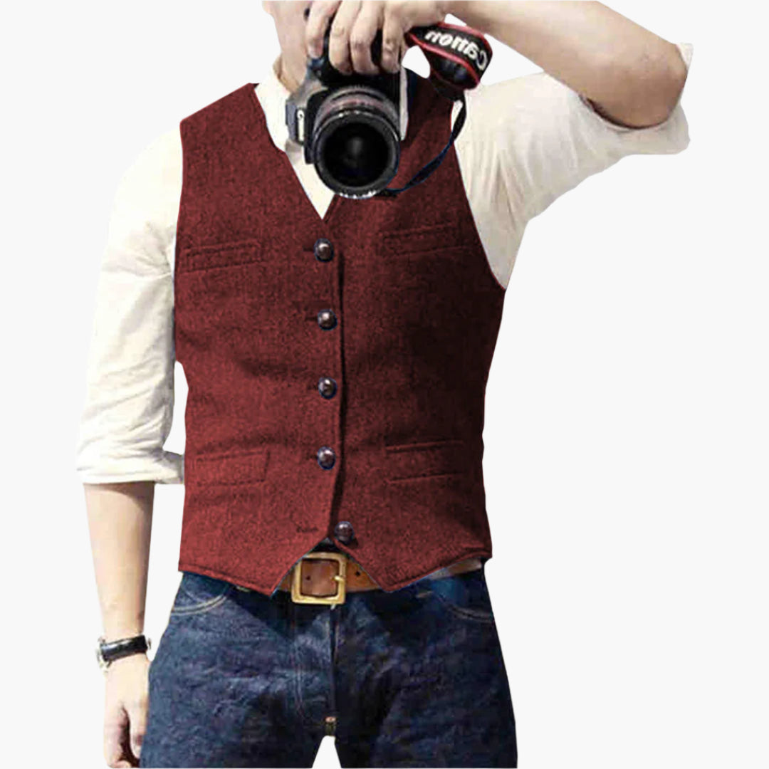 Men's Modern Slim Fit Vest for Effortless Style – Versatile Business & Casual Wear