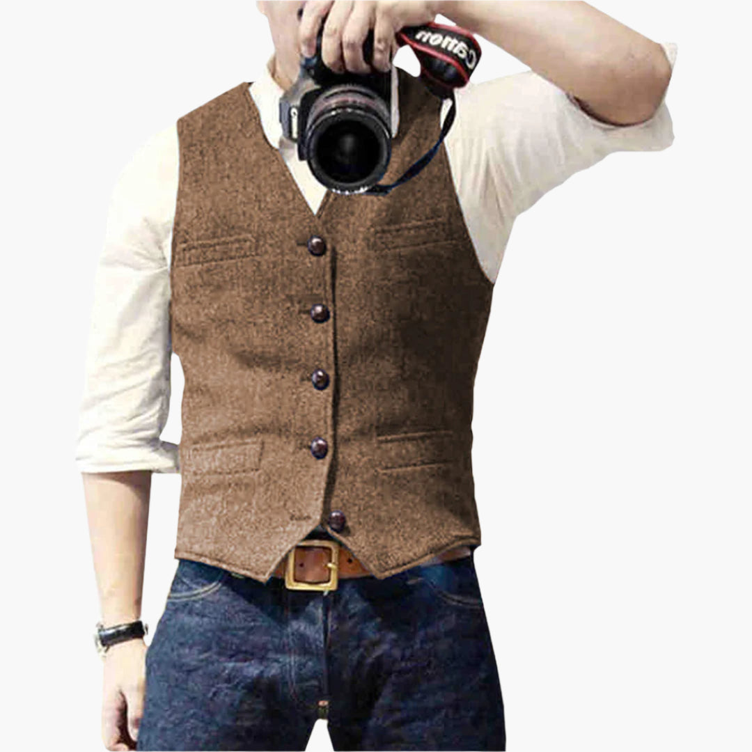Men's Modern Slim Fit Vest for Effortless Style – Versatile Business & Casual Wear