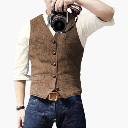 Men's Modern Slim Fit Vest for Effortless Style – Versatile Business & Casual Wear