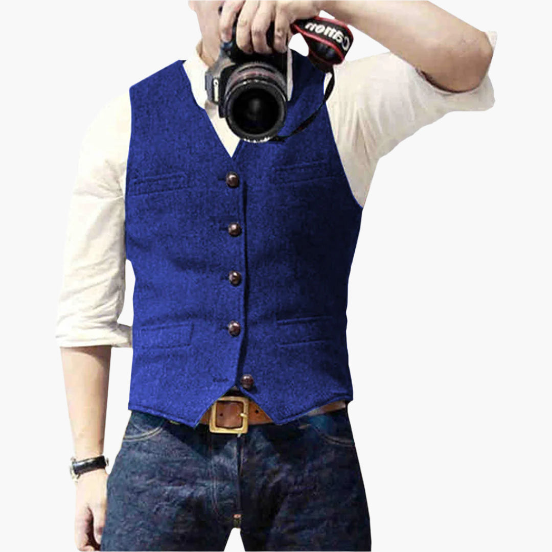 Men's Modern Slim Fit Vest for Effortless Style – Versatile Business & Casual Wear