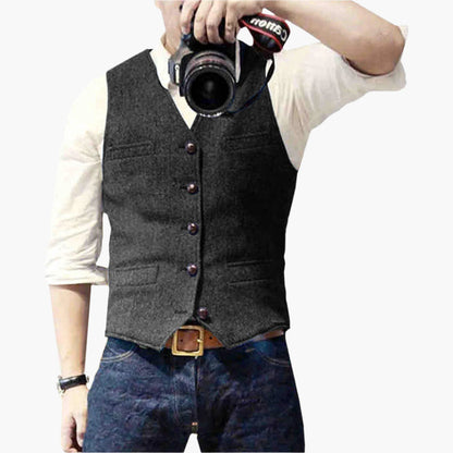 Men's Modern Slim Fit Vest for Effortless Style – Versatile Business & Casual Wear
