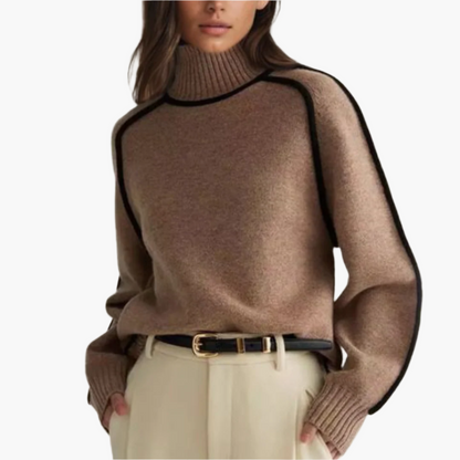 Women's Modern Turtleneck Sweater – Casual Chic Autumn & Winter Essential