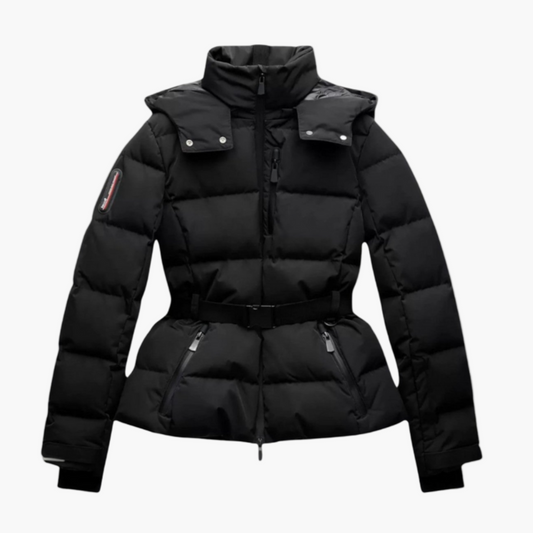 Women's Belted Puffer Jacket for Winter – Stylish Water-Resistant Insulated Outerwear
