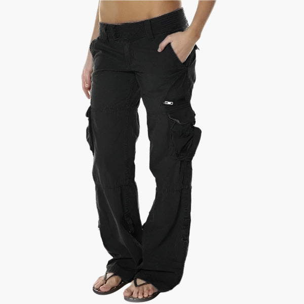 Women's Utility Cargo Pants – Modern Straight Fit, Everyday Versatile Style