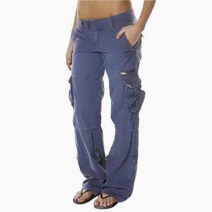 Women's Utility Cargo Pants – Modern Straight Fit, Everyday Versatile Style