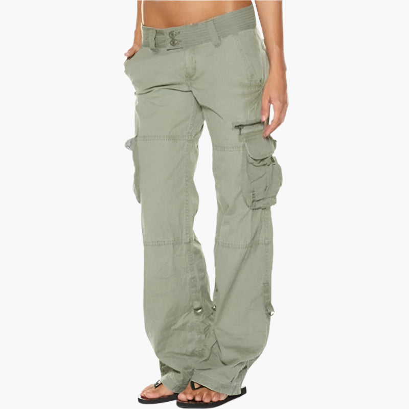 Women's Utility Cargo Pants – Modern Straight Fit, Everyday Versatile Style