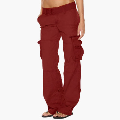 Women's Utility Cargo Pants – Modern Straight Fit, Everyday Versatile Style