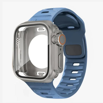 William – Unisex Waterproof Case and Silicone Band for Apple Watch