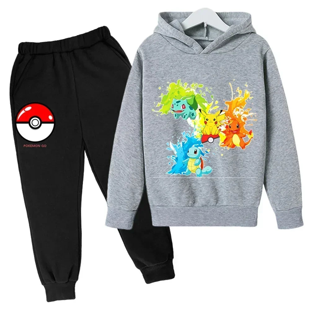 Tracy – Pikachu Kids Hoodie and Pants Set for Maximum Comfort & Style