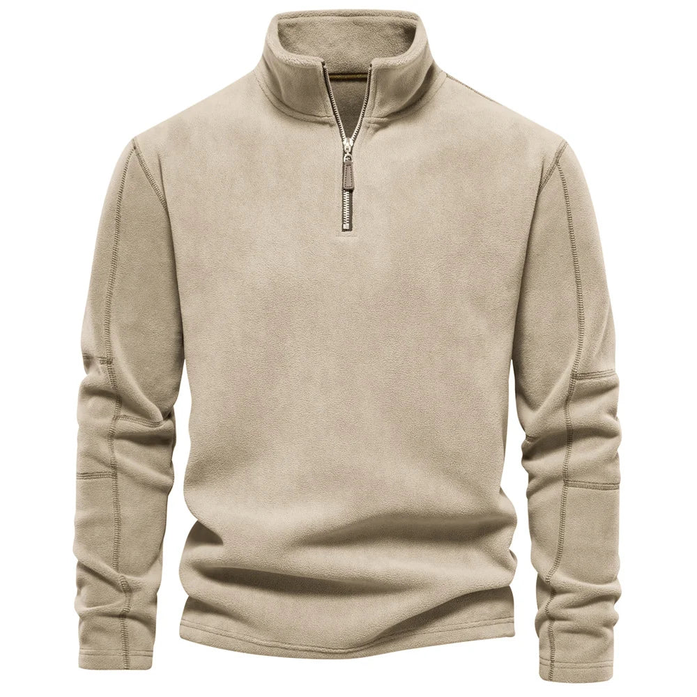 Glen – Men's Soft Shell Sweatshirt with Zip Collar