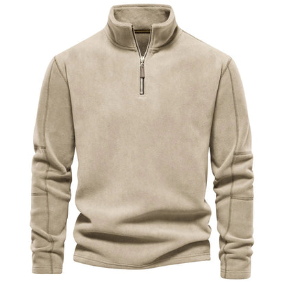 Glen – Men's Soft Shell Sweatshirt with Zip Collar