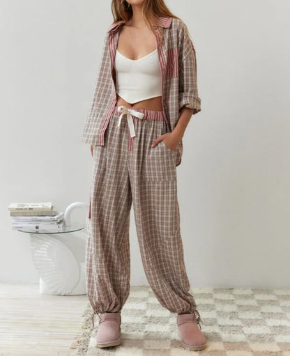 Juliet – Women's Plaid Loungewear Set