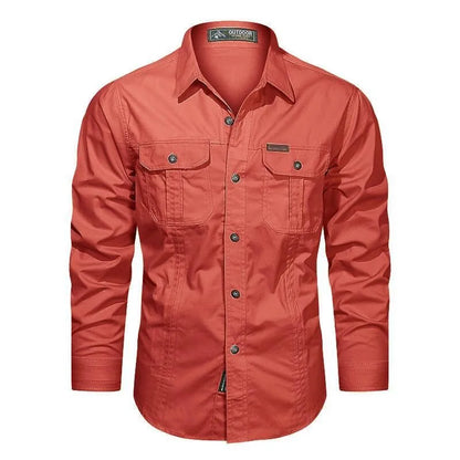 Fred – Men's Elegant Long Sleeve Cargo Shirt