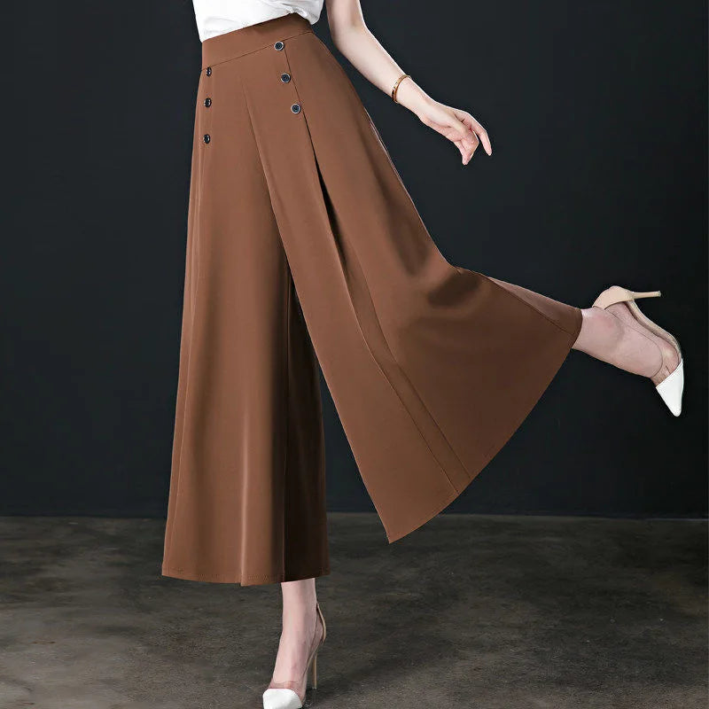 Francesca – Women's Vintage High-Waist Wide-Leg Pants