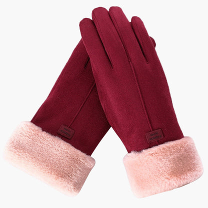 Women's Winter Touchscreen Warm Fluffy Gloves – Waterproof, Stylish & Practical