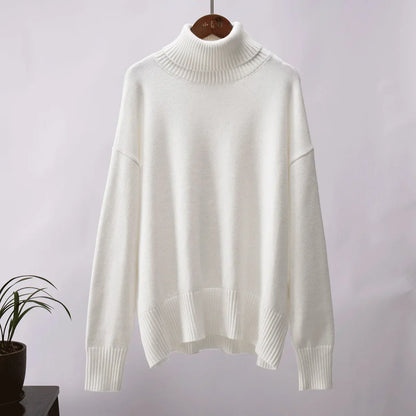 Janet – Women's Vegan Cashmere High Neck Sweater