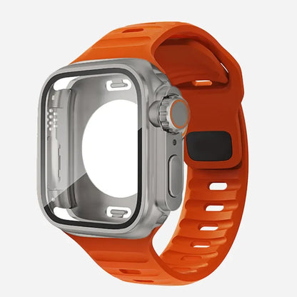 William – Unisex Waterproof Case and Silicone Band for Apple Watch