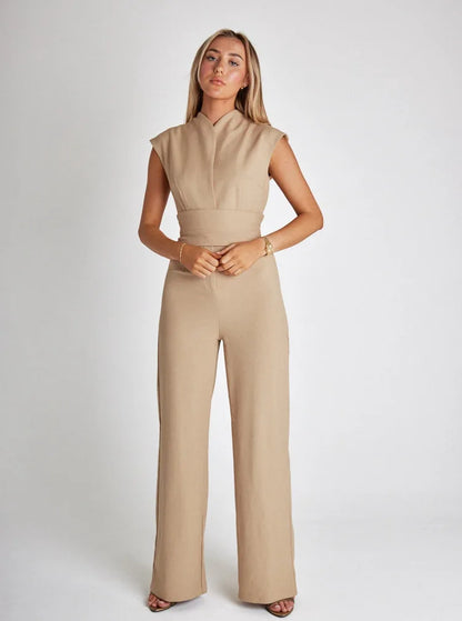 Brenda – Women's Sleeveless Wide-Leg Jumpsuit