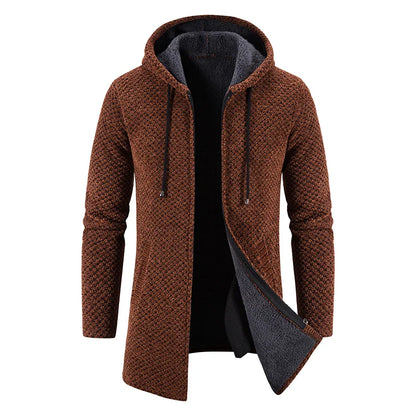 Gavin – Men's Warm, Stylish Winter Trench Coat with Hood