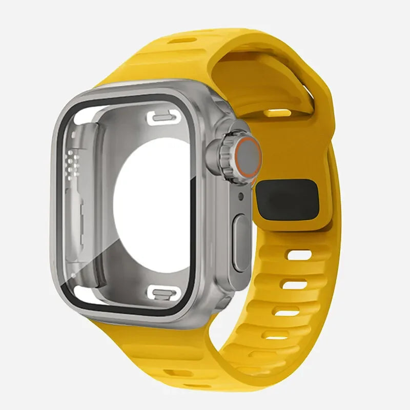 William – Unisex Waterproof Case and Silicone Band for Apple Watch