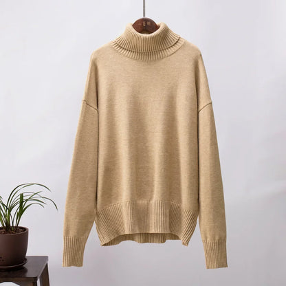 Janet – Women's Vegan Cashmere High Neck Sweater