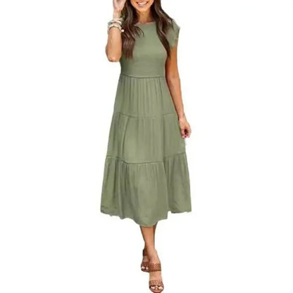 Shannon – Women's Layered Ruffle Sleeve Dress