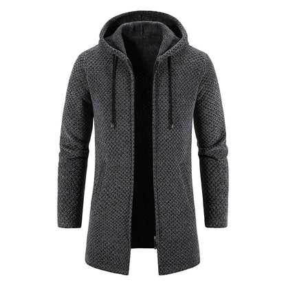 Gavin – Men's Warm, Stylish Winter Trench Coat with Hood