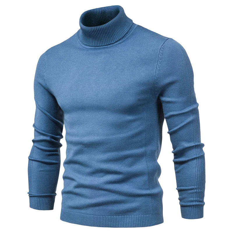 Gilbert – Men's Solid Turtleneck Sweater