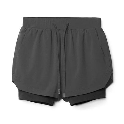 Frederick – Breathable Men's Double Layer 2-in-1 Training Shorts