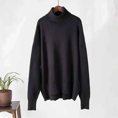 Christine – Women's Elegant Vegan Cashmere Turtleneck Sweater