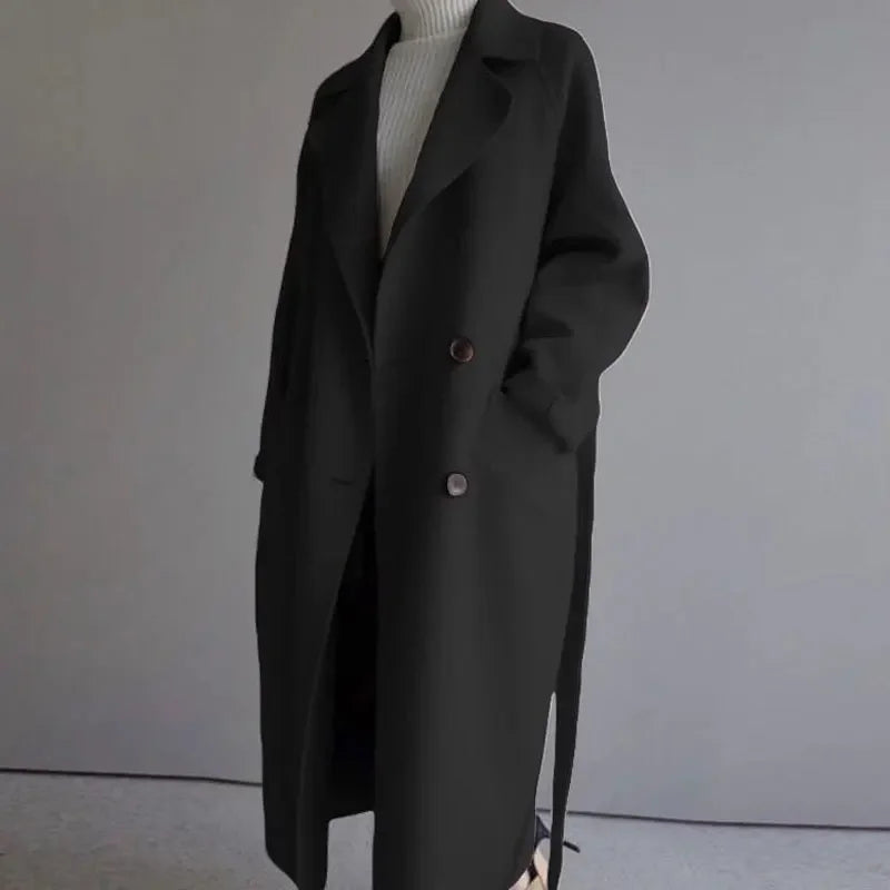 Sara – Women's Korean Style Wool Coat