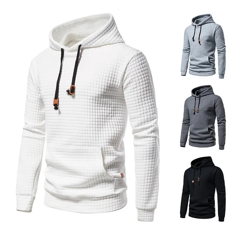 Duncan – Men's Comfortable Hooded Jacquard Sweatshirt