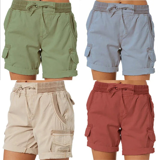 Tamara – Women's Cotton and Linen Cargo Shorts