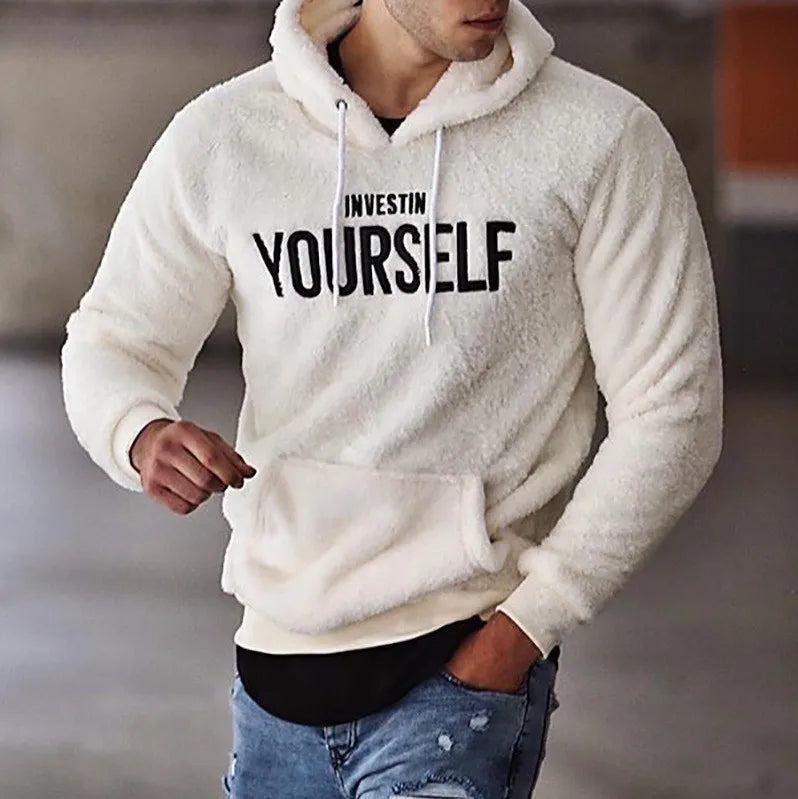 Dylan – Men's Casual Hoodie with Embroidered Letters