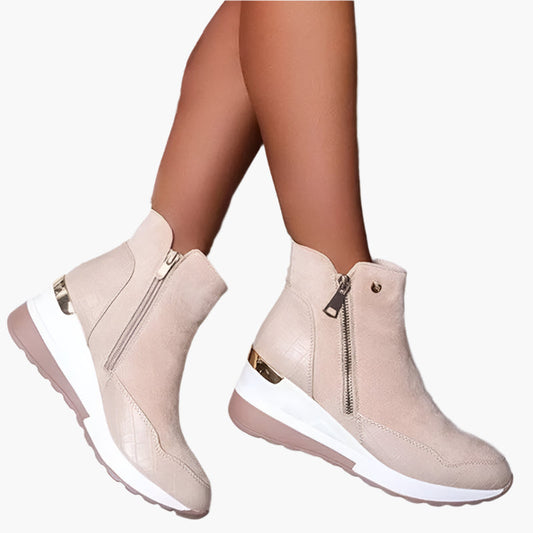 Women's Orthopaedic Winter Wedge Ankle Boots for Comfort and Everyday Style